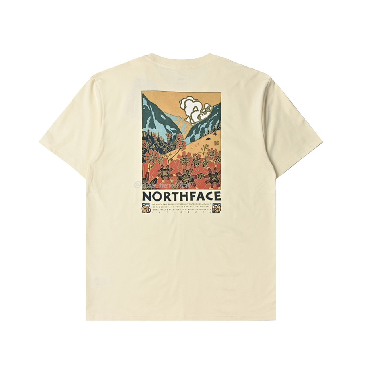 The North Face Tnf Landscape Pattern Short Sleeved T Shirt (4) - newkick.org